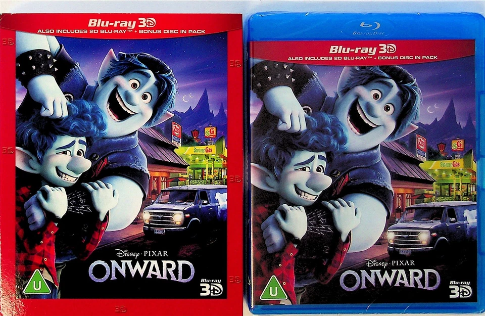 Onward -2 Disc 2D & 3D Blu Ray *NEW 2020 -Disney Pixar (Chris Pratt) Region Free - Image 1 of 2