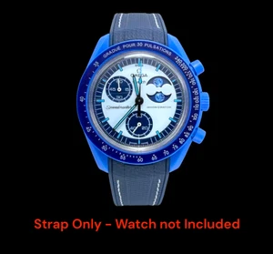 Omega X Swatch MoonSwatch Mission to the Super Blue Mondphase Armband Blau Weiß - Bild 1 von 7