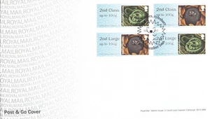 (135225) Hibernating Animals Post & Go 2nd / Large GB RM FDC Snakes La 2016 - Picture 1 of 1