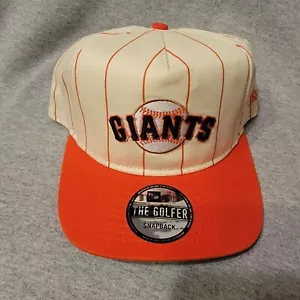 Cappello da golfista San Francisco Giants New Era gesso arancione marrone chiaro snapback fantascienza - Foto 1 di 11