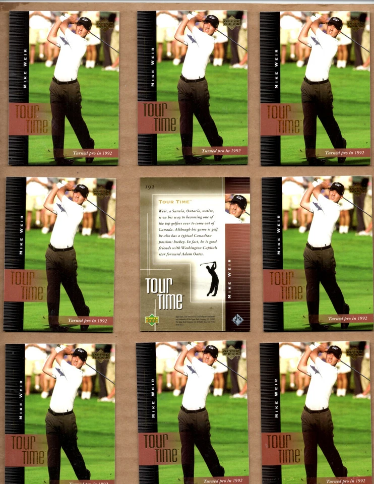 14 CARD LOT of 2001 Upper Deck #192 Mike Weir TT GOLF - Image 1 of 1