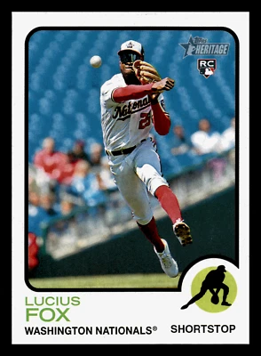 2022 Topps Heritage Lucius Fox RC Rookie #618 Mint - Image 1 of 2