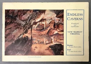 [Virginia]  Endless Caverns Travel Brochure   New Market, Virginia   Circa 1930s - Picture 1 of 6