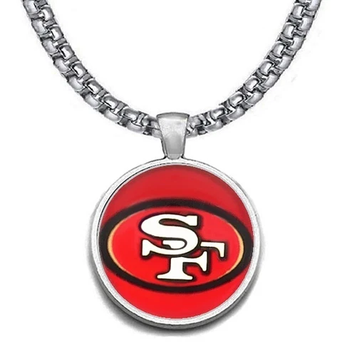 San Francisco 49ers Mens Womens 20" Stainless Chain Link Pendant Necklace D30 Cover
