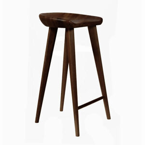 NEW! MODERN CARVED WOOD BARSTOOL - 30" CONTEMPORARY BAR/COUNTER TRACTOR STOOL