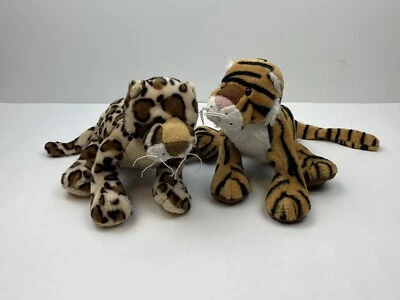 Ganz Webkinz Bengal Tiger HM166 and Leopard HM182 Plush Stuffed Animal No Code - Image 1 of 4
