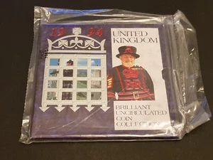 1994 United Kingdom Brilliant Uncirculated 8 Coin Set - SEALED PACK + D-Day 50p - Picture 1 of 4