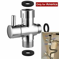 Brass 3-way Diverter Valve for Shower Head or Bath Taps Switch Outlet T Adapters