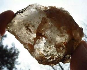 GOLDEN AZEZTULITE GORGEOUS RARE POWERFUL TERMINATED GOLD-WHITE RAY CRYSTAL *2 - Imagen 1 de 8