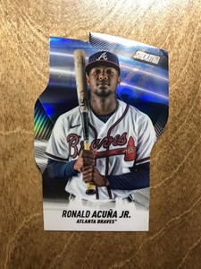 2022 Stadium Club Ronald Acuna Jr. Triumvirates Die-cut Insert Atlanta Braves