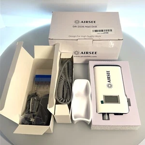 AIRSEE Rechargeable 30000RPM Electric Nail Drill Professional Portable E File Ma - Picture 1 of 24