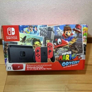 Nintendo Switch Super Mario Odyssey Console Red W/ Dock Joycon New - Picture 1 of 3