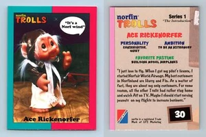 Ace Rickenorfer #30 Norfin Trolls Series 1 Collect-A-Card 1993 Trading Card - Picture 1 of 1