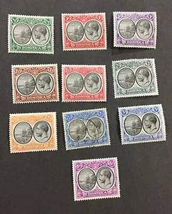 Dominica 1923-1933 F-VF MH & Used Sc#65-73,76 Partial Set Cv$71,￼ - Picture 1 of 2