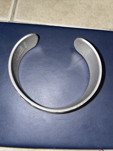 VINTAGE Kirk Stieff Pewter Etched Cuff Bracelet 900-12 - Picture 1 of 4