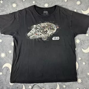 Star Wars Millenium Falcon T-Shirt Men’s XL Gray - Picture 1 of 6