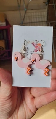 Light Pink Flamingo Earrings - Image 1 of 2