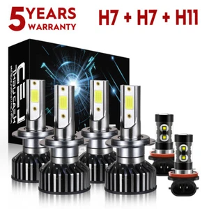Combo de faros LED + luces antiniebla bombillas para Ram ProMaster 1500 2500 3500 2014-2022 - Imagen 1 de 17