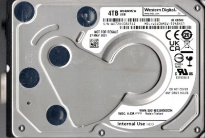 WD40NMZW-59A8NS1 USB 3.0 WX72D 2.5" HDD Western Digital 4TB - Image 1 of 2