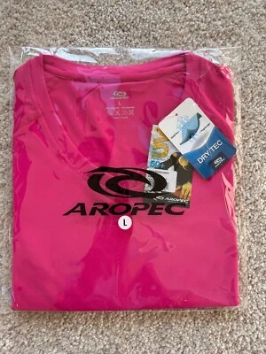 Aropec Quick Dry Top, Women's Pink, Short Sleeve,SPF 50+ Dry-Tec Activewear BNWT - Image 1 of 4