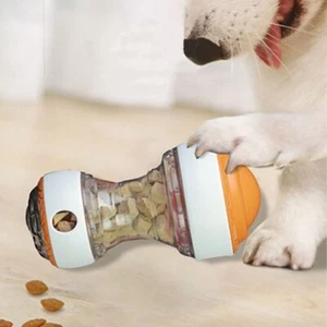Dog Puzzle Toy Elliptical Track Rolling Leaky Food Increase Intelligence Ball - Picture 1 of 17