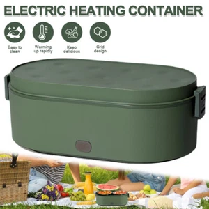 USB Electric Heating Lunch Box Portable Car Office Food Warmer Container 2025NEW - Picture 1 of 15
