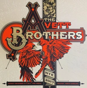Ken Taylor, Avette Brothers NYE, Fine art Print, Screen print collectible - Picture 1 of 2