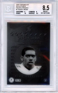 2000 Panini Paramount Sculptures Pacific Proofs Randy Moss 13/20 Rare BGS 8.5 - Picture 1 of 2