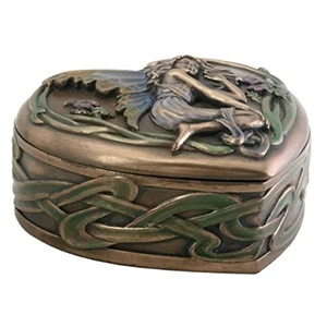 Fairy Heart Box Jewelry Accessory Holder Trinket Box - Picture 1 of 2