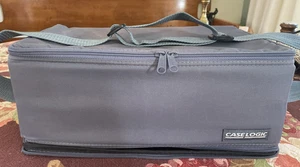 VTG Case Logic 60 Cassette Carrying Case Shoulder Strap Travel Double Sided USA - Picture 1 of 11