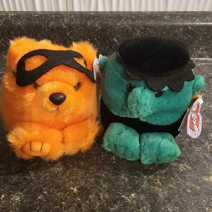 Swibco Puffkins Vintage Plush beanbag 1999 Halloween collection limited Edition - Picture 1 of 7