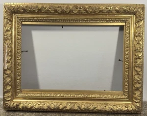 Cadre XIXè 5P doré et mouluré Feuillure: 28x39cm Vue: 23x36cm Entier: 38x49cm - Picture 1 of 7