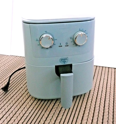 Fast Cooking GREEN LIFE EZ AIR FRYER 4.5 qt.- Safe, Nonstick Ceramic - OPEN BOX! - Image 1 of 4