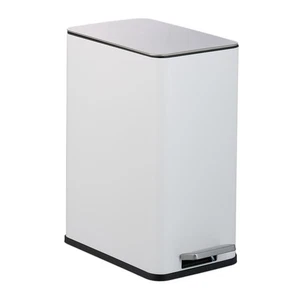 Cubo basura baño Papelera baño Papelera rectangular Bote basura con pedal 10 L - Imagen 1 de 24
