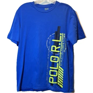 Camiseta Polo Ralph Lauren Talla XL (18-20) Juvenil Azul Verde Cuello Redondo Camisa - Imagen 1 de 12