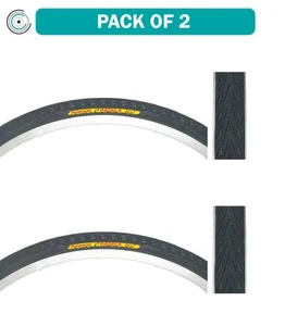 Pack of 2 Panaracer Pasela Tire 24x1 TPI 60 Clincher Wire Black Touring Bike - Picture 1 of 1