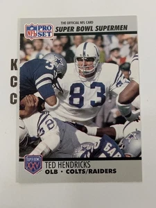 1990 NFL Pro Set Super Bowl Supermen #97 Ted Hendricks Oakland Raiders - Bild 1 von 2