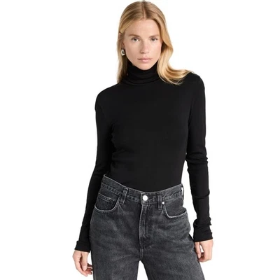 NWT Splendid Classic Black Turtleneck – Size M QuietLuxury CapsuleWardrobe  - Image 1 of 4