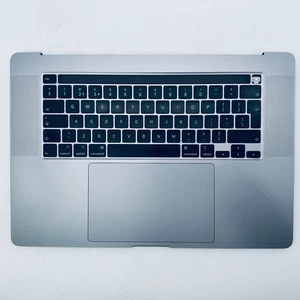 MacBook Pro 16" 2019 A2141 Palmrest Top Case UK Keyboard Battery Touch Bar Grey - Picture 1 of 11