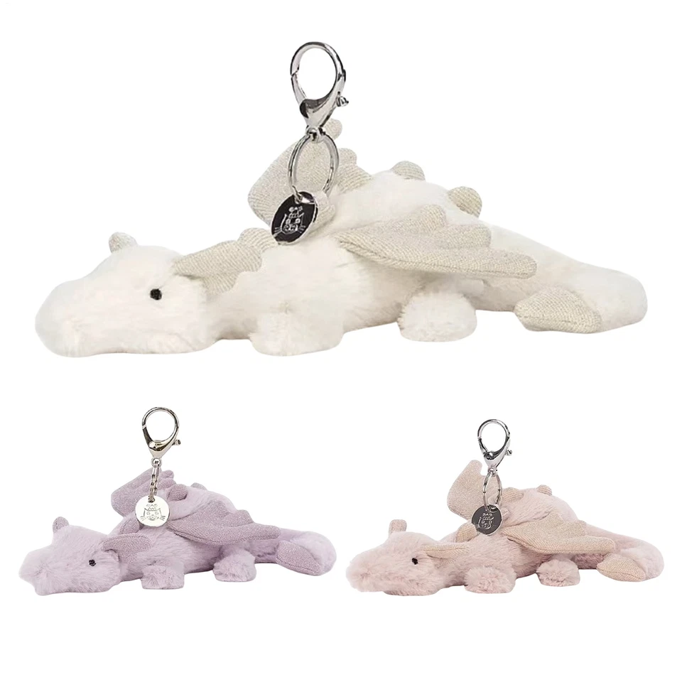 Bolso Dragón Púrpura Dije Jalea Gato Llavero Juguete de Peluche Suave Nuevo con Etiquetas Llavero de Dibujos Animados Foto 1 de 4