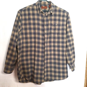 bob timberlake mens flannel shirt long sleeve front button size XLT - Picture 1 of 8