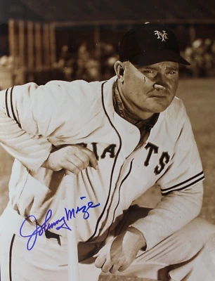 Johnny Mize (d.1993) Giants Yankees HOF Autographed 8x10 Signed Photo JSA - Image 1 of 4
