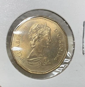 Vintage 1988 Canada First Loonie One Dollar Canadian $1 Loon Coin - Picture 1 of 6
