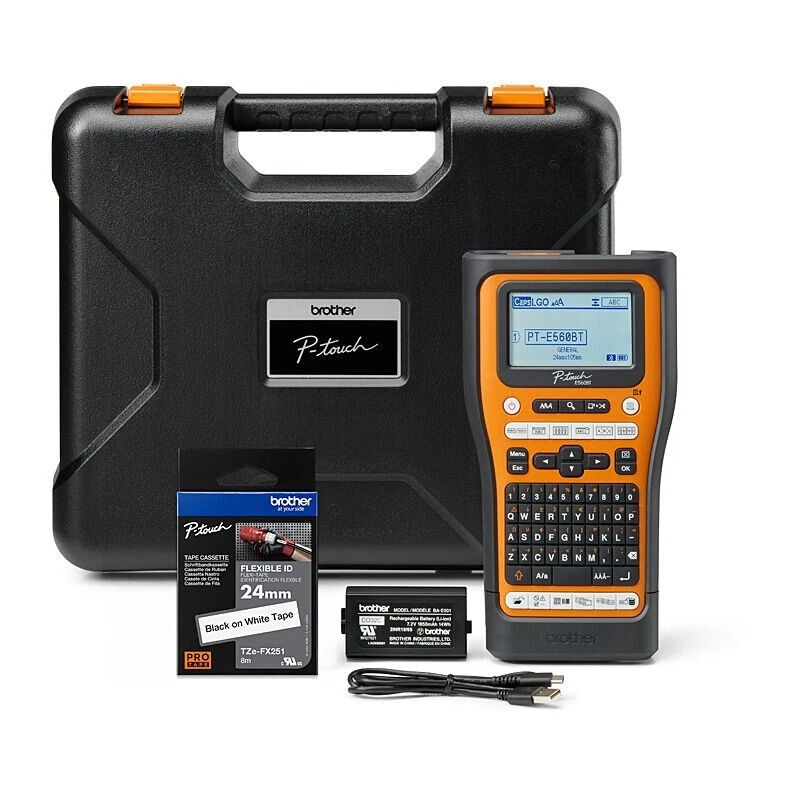 Brother PT-E560 P-Touch Label Maker – Industrial Handheld Label Printer USB - image 1 of 1