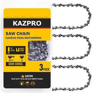 14 Inch Chainsaw Chain 3/8" LP Pitch, .050" Gauge, 52 Drive Links, Low kickback, - Picture 1 of 8