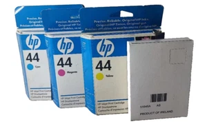 4er Orig. HP 45 + 44 Set Satz | 51645AE BK + 51644C 51644M 51644Y Color Patronen - Bild 1 von 1