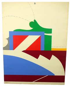 Signed WINFRED GAUL Abstract Art Serigraph GERMAN 1965 screen PRINT 07/150 - Picture 1 of 17