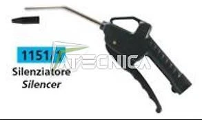 Silenziatore in nylon per pistola di soffiaggio ad aria compressa Fiac 1151/1