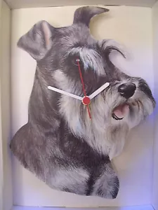 Schnauzer Dog Wall Clock. New & Boxed. - Picture 1 of 1