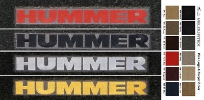 Lloyd Mats Velourtex Hummer H1 Hummer Logo Front Floor Mats (1995-2006)  Foto 1 de 4